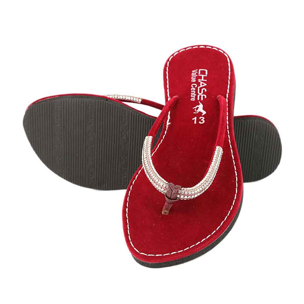 Girls Slippers - Maroon