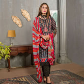 Eminent Viscose Chicken Kari 3 Pcs Un-Stitched Suit - 5