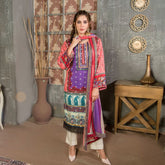 Eminent Viscose Chicken Kari 3 Pcs Un-Stitched Suit - 7
