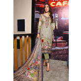 RA LE ROYAL Viscose Jacquard Printed & Embroidered 3 Pcs Un-Stitched Suit - DA-2821