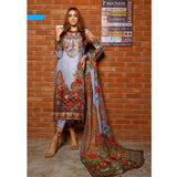 RA LE ROYAL Viscose Jacquard Printed & Embroidered 3 Pcs Un-Stitched Suit - MS-2832