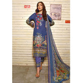 RA LE ROYAL Viscose Jacquard Printed & Embroidered 3 Pcs Un-Stitched Suit - SR-2823