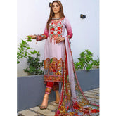 RA LE ROYAL Viscose Jacquard Printed & Embroidered 3 Pcs Un-Stitched Suit - SR-2824