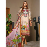 RA LE ROYAL Viscose Jacquard Printed & Embroidered 3 Pcs Un-Stitched Suit - SR-2827