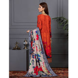 Orchid Modal Satin Digital Printed Un-Stitched 3 Pcs Suit - 5