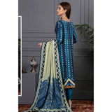 Orchid Modal Satin Digital Printed Un-Stitched 3 Pcs Suit - 1