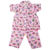 Girls Half Sleeves Sleeping Suit - Blush