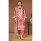 Amani Viscose Embroidered Unstitched 3Pcs Suit - 6964