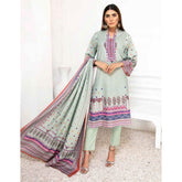 Nazik Karandi Chicken Kari Unstitched 3Pcs Suit - 6539