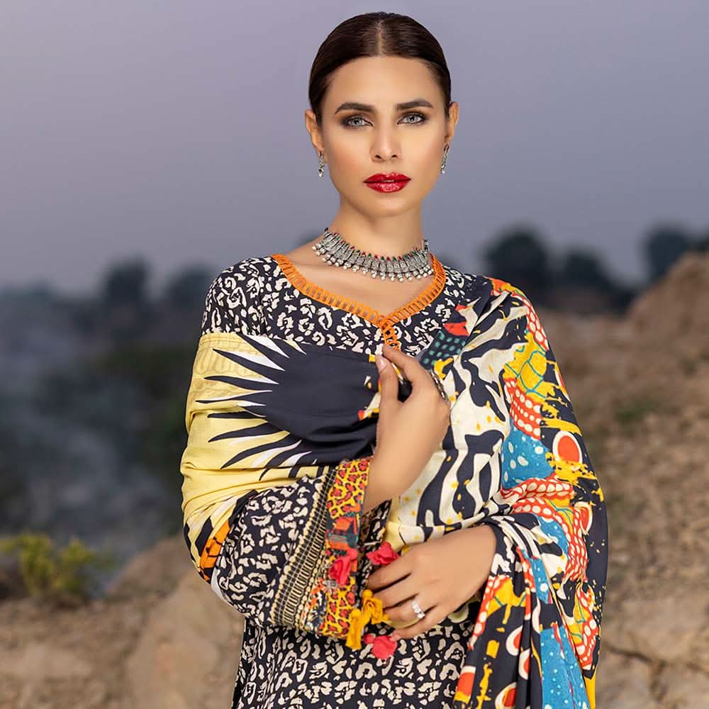 Salina Linen Unstitched 3Pcs Suit - 5