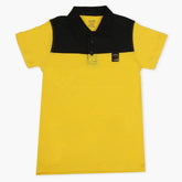 Boys Half Sleeves Polo T-Shirt - Yellow