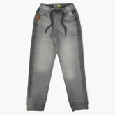 Girls Denim Pant - Grey