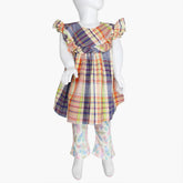 Girls Western Top Full Sleeves - Multi Color
