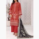 Jhalak Linen Printed Unstitched 3Pcs Suit - 8