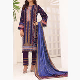 Jhalak Linen Printed Unstitched 3Pcs Suit - 10