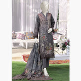 Aisha Alishba Shimmery Printed Unstitched 3Pcs Suit - 2574