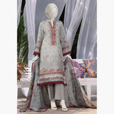 Aisha Alishba Shimmery Printed Unstitched 3Pcs Suit - 2573
