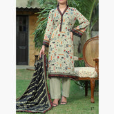 Monalisa Shimmery Printed Unstitched 3Pcs V1 - 2607