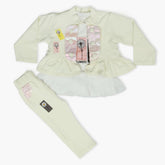 Girls Suit - Cream