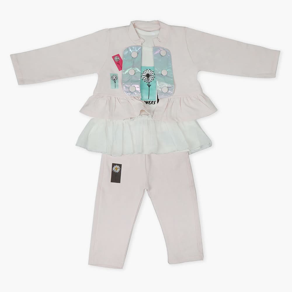 Girls Suit - Baby Pink
