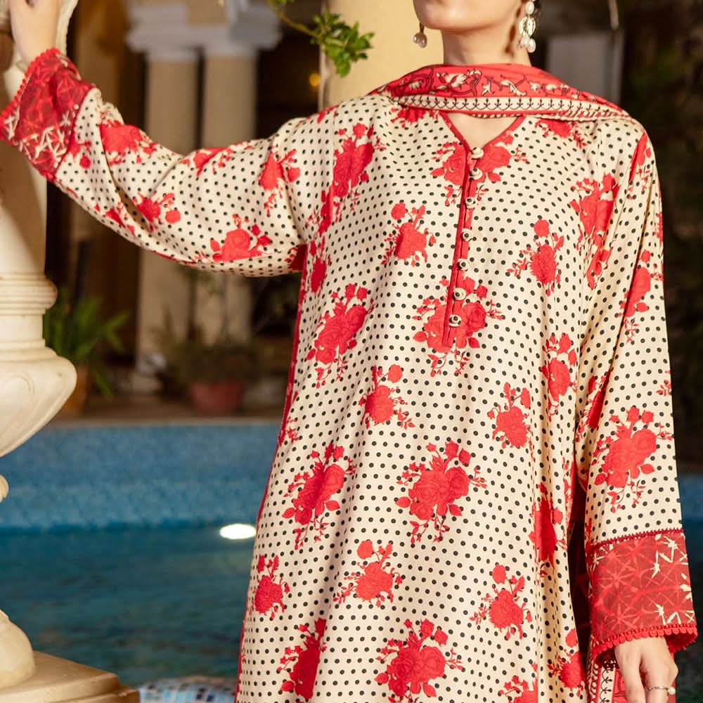 Eminent Cotail Digital Printed Unstitched 3Pcs Suit - 25