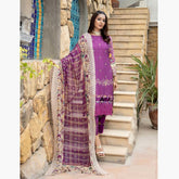 Schick Shahkar Viscose Boring Edition Unstitched 3Pcs Suit - 5