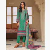 Evelyn Digital Printed Khaddar Embroidered Unstitched 3Pcs Suit