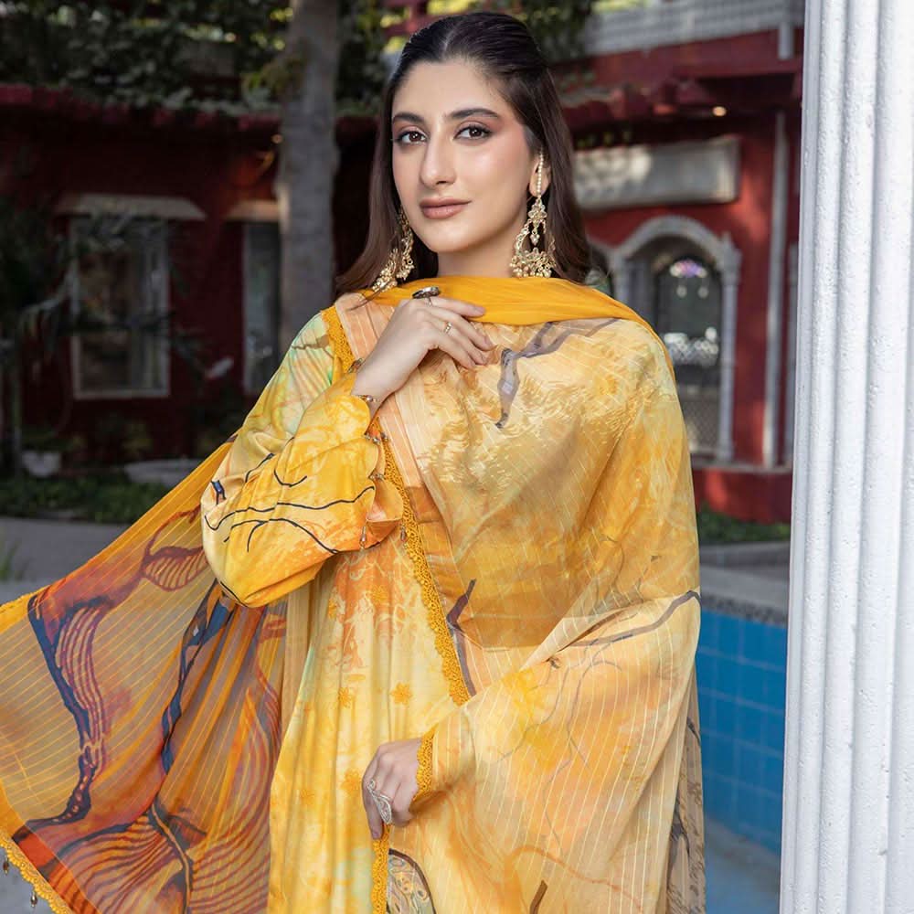 Schick Samar Heavy Embroidered Unstitched 3Pcs Suit