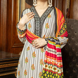 Eminent Printed Cotail Unstitched 3Pcs Suit - 22