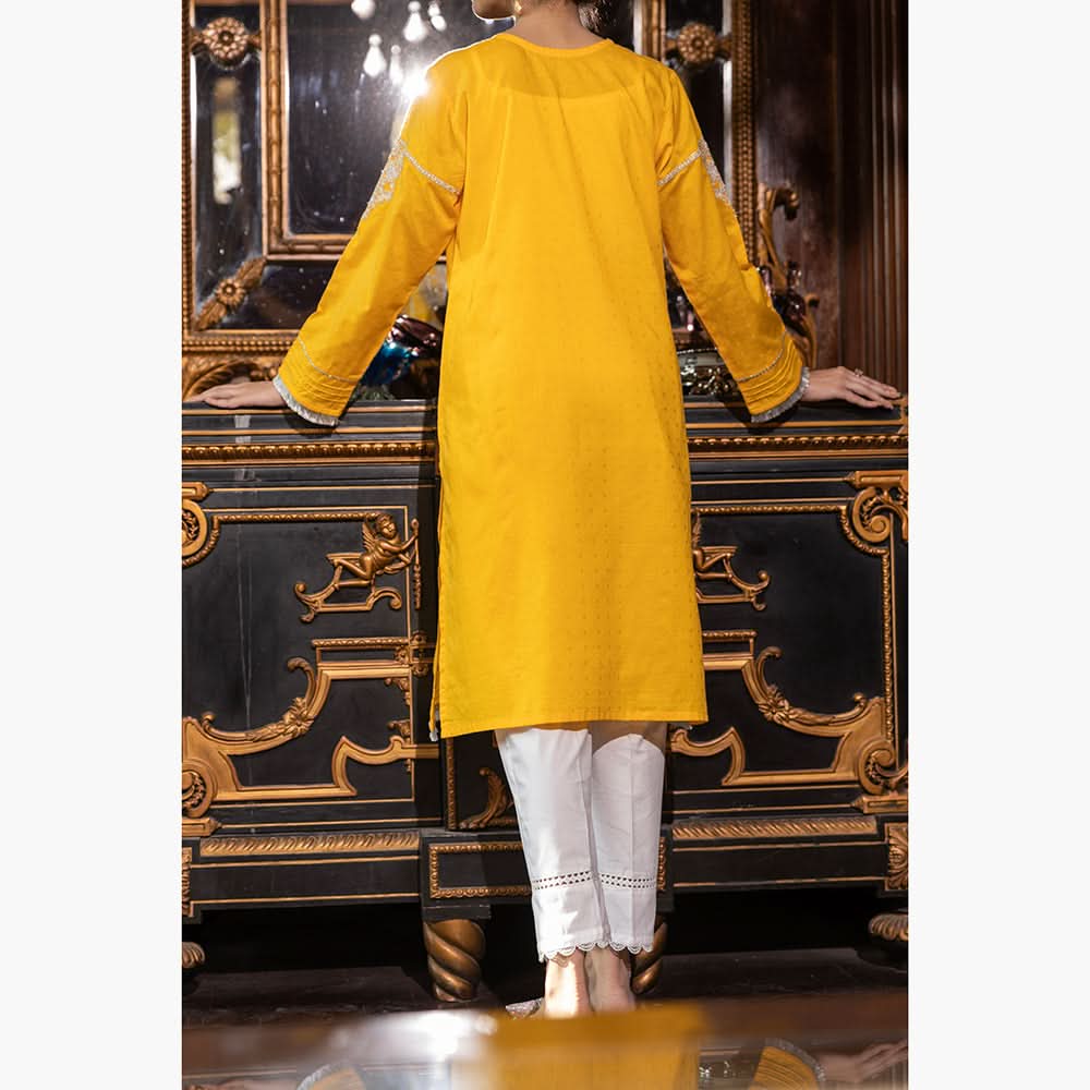 Eminent Embroidered Jacquard Unstitched Kurti - 26