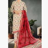 Eminent Linen Dobby Printed Unstitched 3Pcs Suit - 10