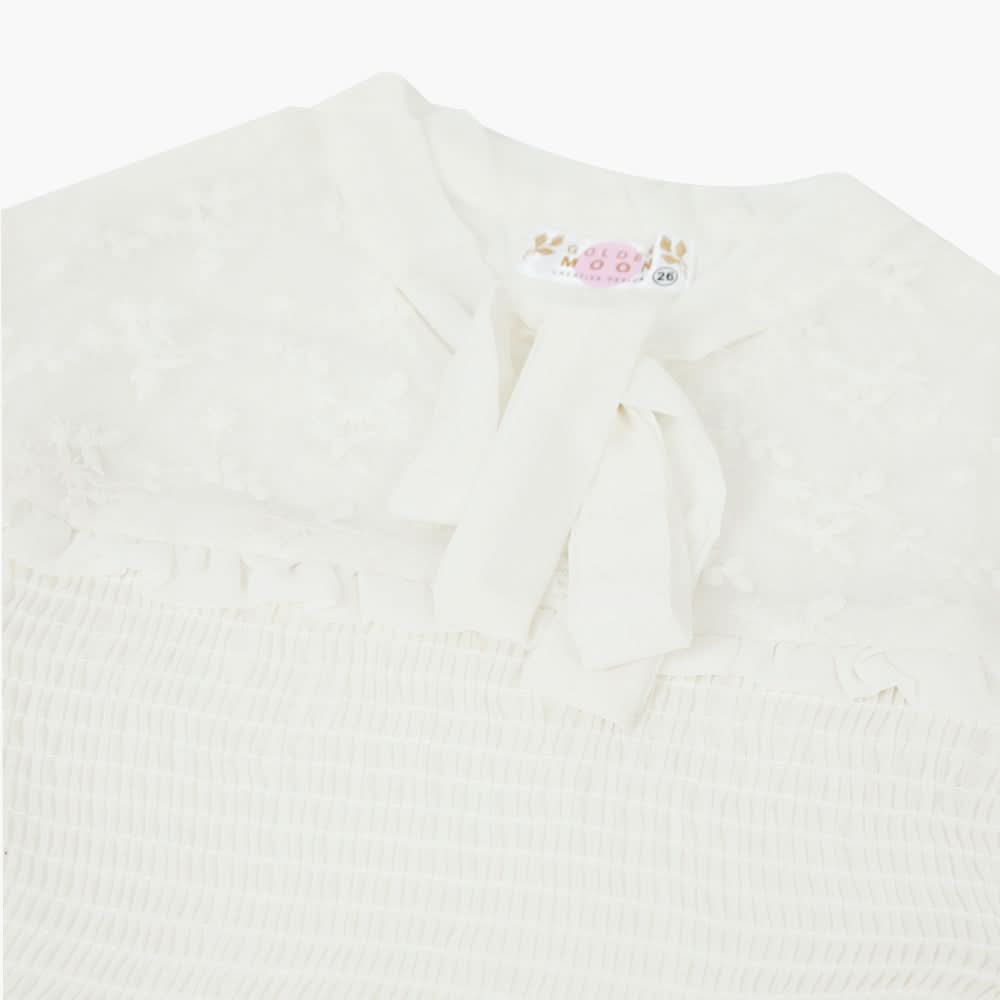 Girls Woven Top - White