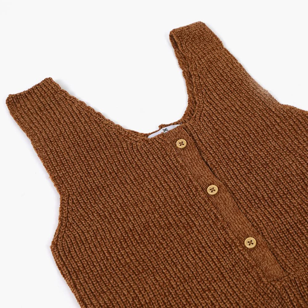 Girls Jump Suit - Brown