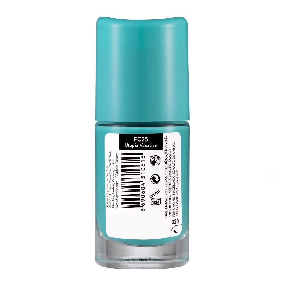 Flormar Full Color Nail Enamel, FC25, Utopia Vacation, 8ml