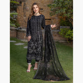 Schick Jhoom Luxury Chiffon Heavy Embroidered Unstitched 3Pcs Suit - 10