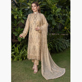 Schick Jhoom Luxury Chiffon Heavy Embroidered Unstitched 3Pcs Suit - 7