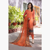 Schick Jaal Series Heavy Embroidered Unstitched 3Pcs Suit - 2