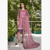 Schick Jaal Series Heavy Embroidered Unstitched 3Pcs Suit - 4
