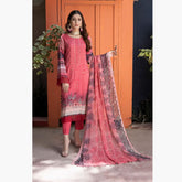 Schick Jaal Series Heavy Embroidered Unstitched 3Pcs Suit - 7