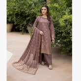 Schick Sofia Viscose Jacquard Broshia Unstitched 3Pcs Suit - 6