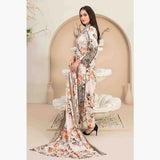 Tawakkal Mayal Viscose Embroidered Unstitched 3Pcs Suit With Shawl