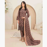 Tawakkal Mayal Viscose Embroidered Unstitched 3Pcs Suit With Shawl