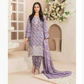 Tawakkal Mayal Viscose Embroidered Unstitched 3Pcs Suit With Shawl