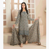 Tawakkal Mayal Viscose Embroidered Unstitched 3Pcs Suit With Shawl