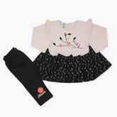 Newborn Girls Full Sleeves Suit - Pink