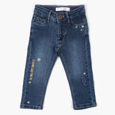 Girls Denim Pant - Blue