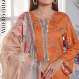 Anmol Cottel Linen Printed Unstitched 3Pcs Suit - 251