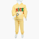 Girls Velour Tracksuit - Yellow
