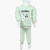 Girls Velour Tracksuit - Cyan