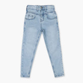 Eminent Girls High Rise Skinny Pant - Mid Blue